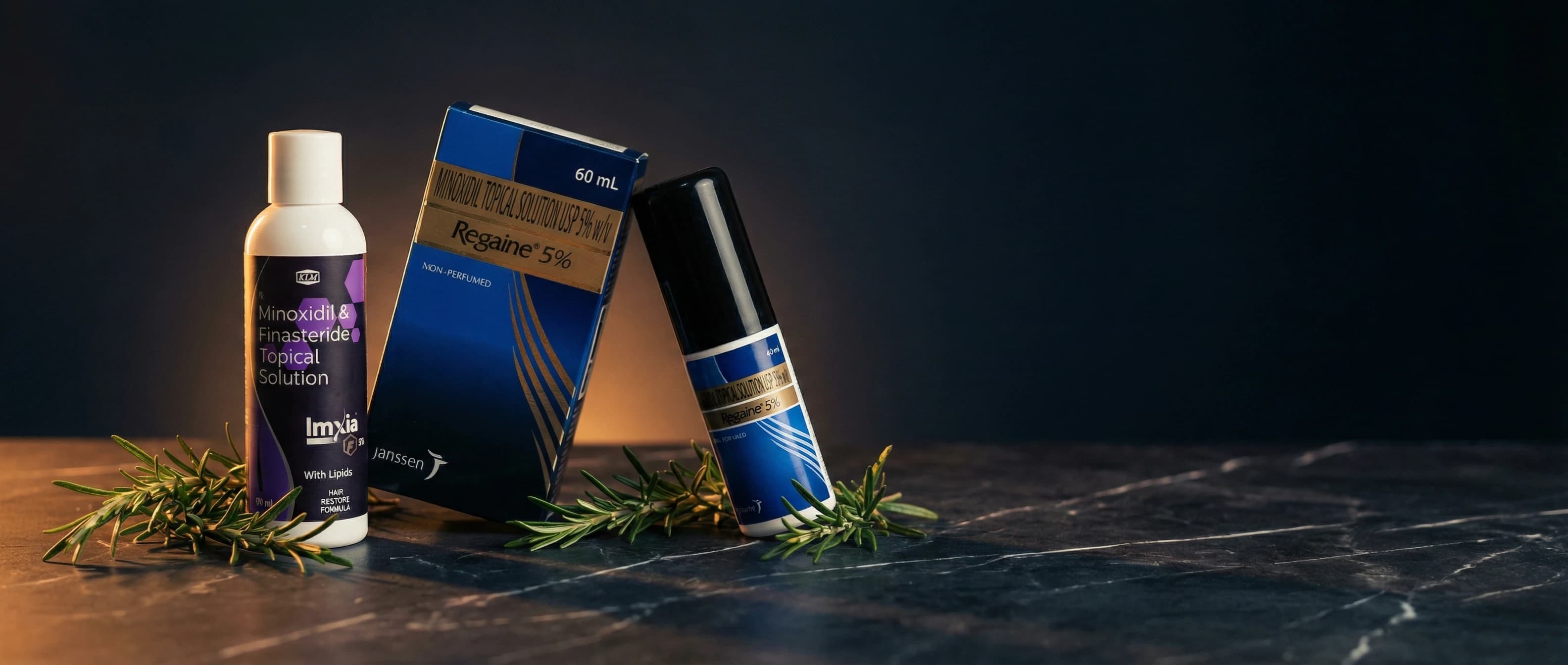 Minoxidil and finasteride hair regrowth solutions — buy online South Africa