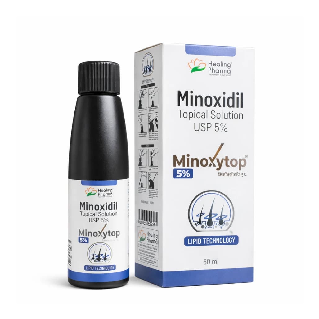Minoxidil Topical Solution USP 5%, 60ml | Minoxytop for Hair Regrowth