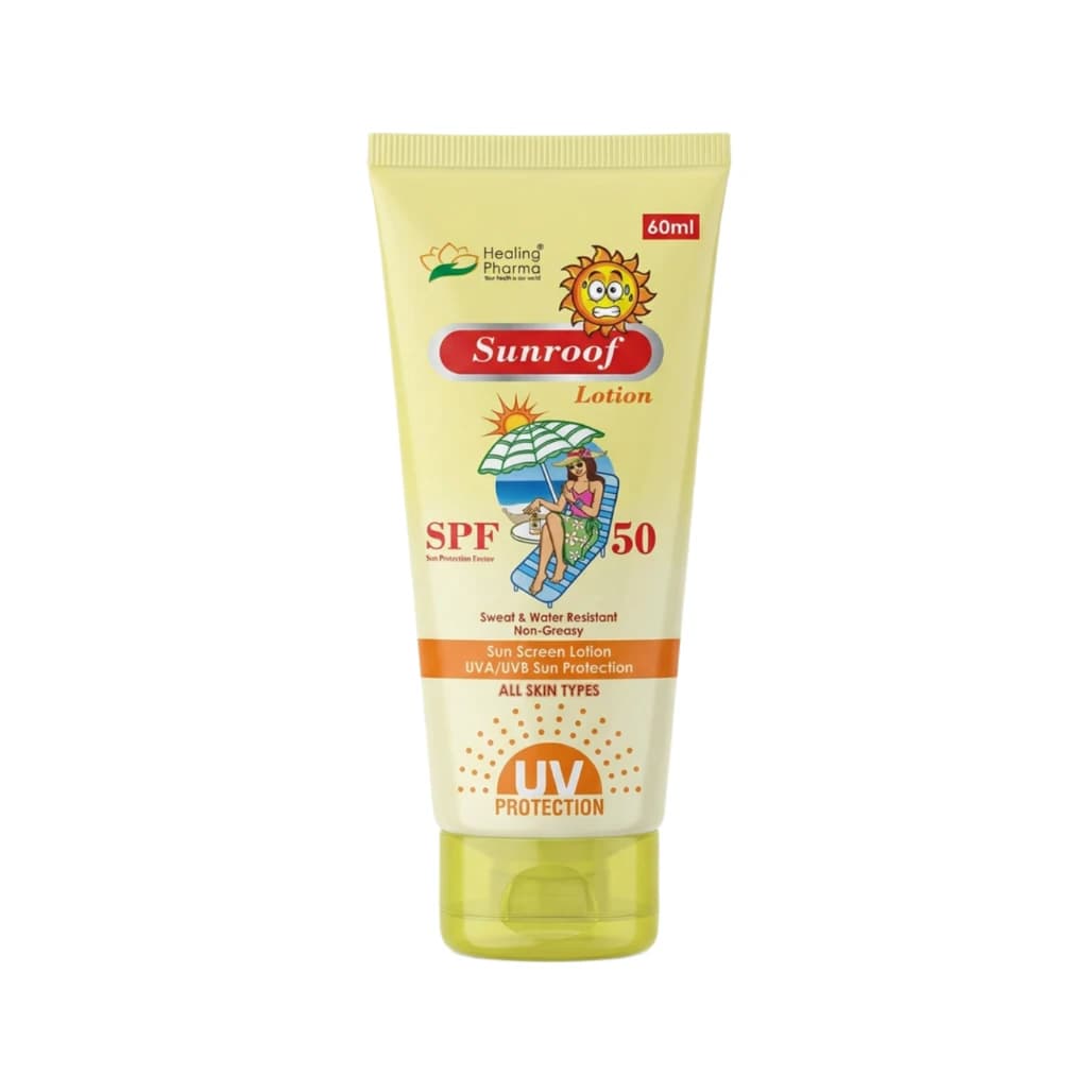 Sunroof SunScreen Lotion SPF 50 UVA/UVB for Sun Protection
