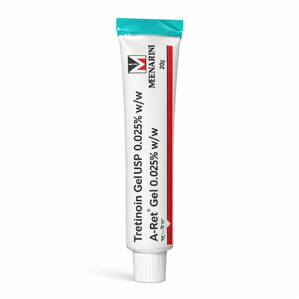 A-Ret Tretinoin Gel 0.025% tube and box South Africa