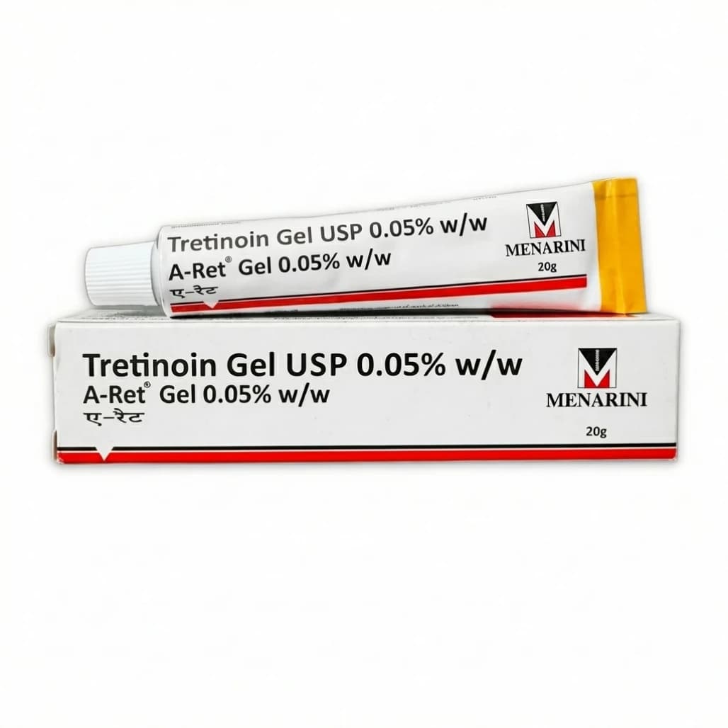 A-Ret Tretinoin Gel USP 0.05% w/w, 20g for clogged pores and dark marks