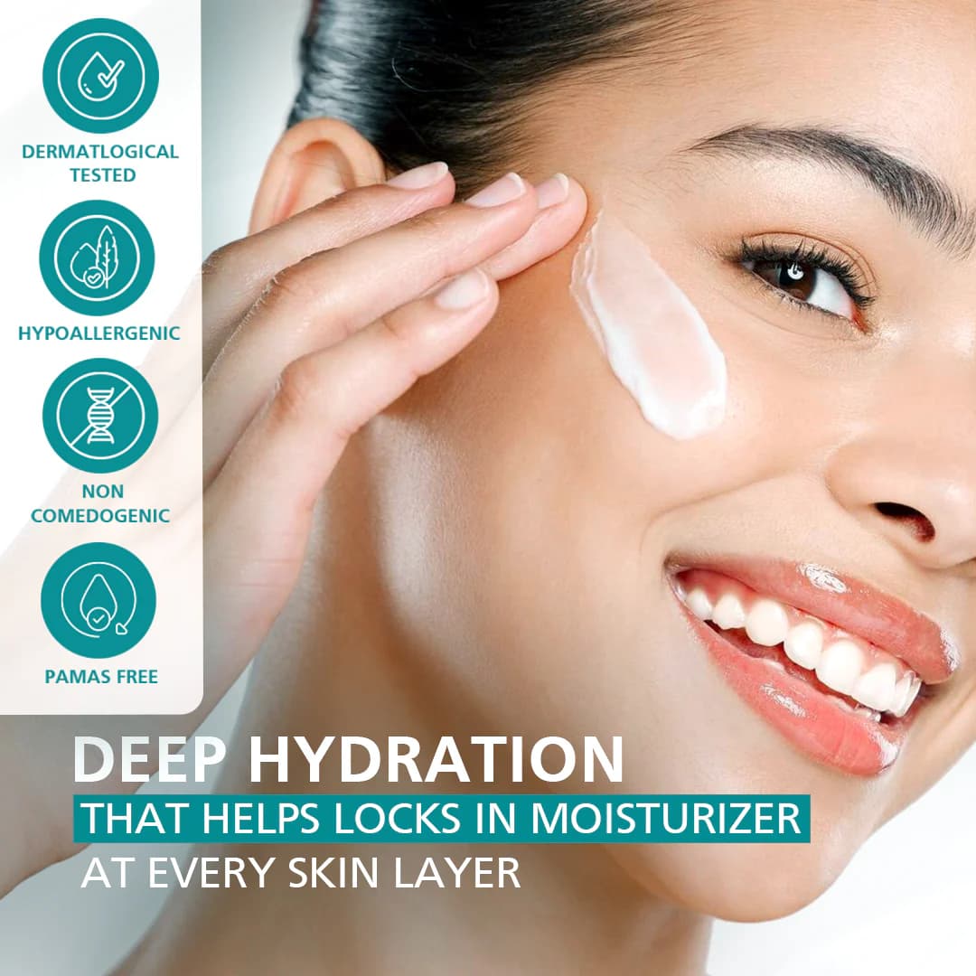 Venusia Max barrier-support moisturiser — non-greasy shea, cocoa, mango, and aloe butter cream for damaged dry skin