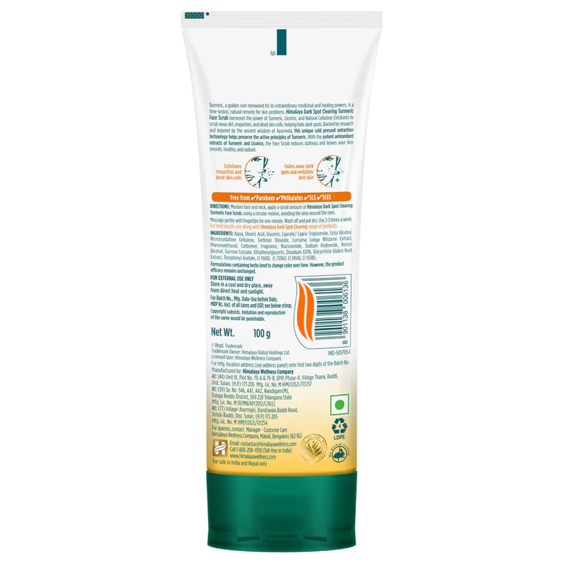 Himalaya Dark Spot Clearing Turmeric Face Scrub