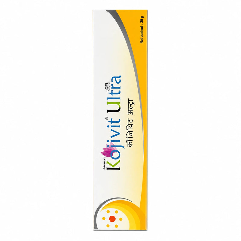 Kojivit Ultra Gel 30g front carton packaging on a plain white background