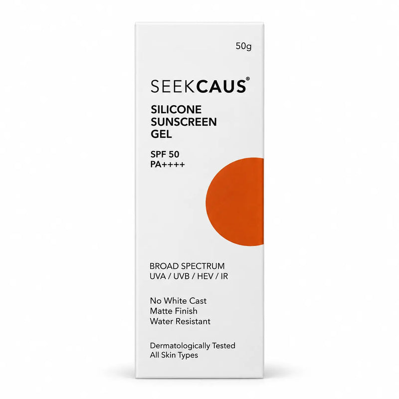 SEEKCAUS Silicone Sunscreen Gel SPF 50 PA++++ 50g box