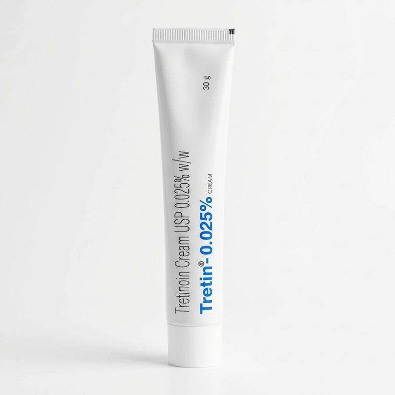 Tretinoin Cream 0.025%, Tretiheal 20g & Tretin 30g for Acne & Wrinkles