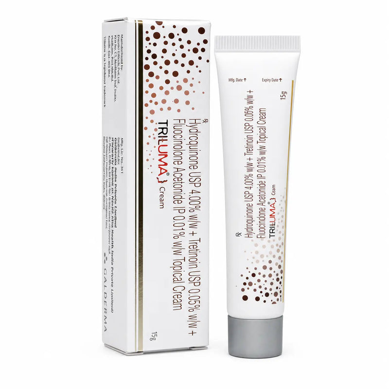 Triluma Cream 15g product pack with tube displayed on a clean white background