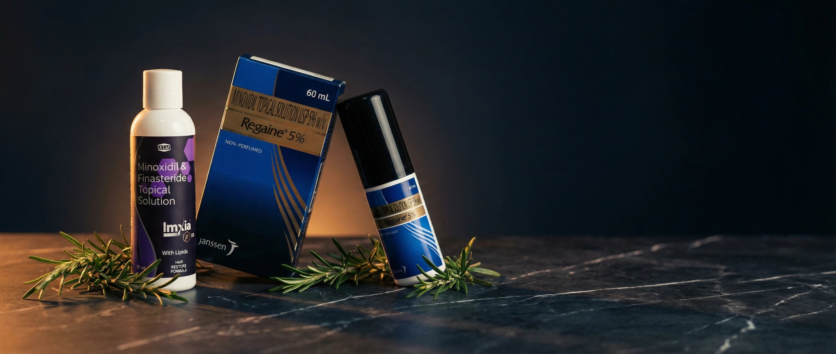 Minoxidil and finasteride hair regrowth solutions — buy online South Africa